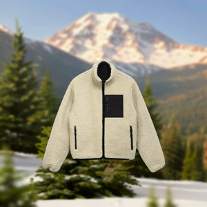 High-Quality Customizable Heavyweight Sherpa Fleece Varsity <b>Jacket</b> - Product Image 3