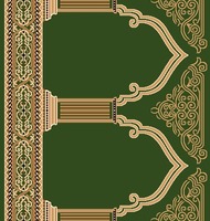 Technique tissée de tapis imprimé en nylon d'hôtel commercial pour un usage domestique Fournisseur de tapis de mosquée musulmane en Inde Avior