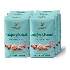 Tchibo Sana Sanfter Moment de haute qualité 50 pour cent de grains de café sans caféine 500g de torréfaction douce et équilibrée - Product Image 4