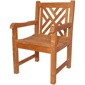 เก้าอี้ไม้สักเลานจ์ที่ทันสมัยราคาถูกสำหรับบ้านสวนลานลานห้องครัวหรือโรงแรมเฟอร์นิเจอร์กลางแจ้ง - Product Image 1