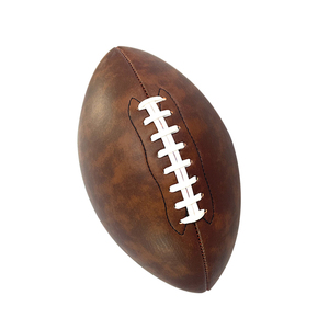 Balles de rugby vintage en cuir avec logo personnalisé pour les sports d'entraînement et l'extérieur en caoutchouc PVC PU pour les promotions - Product Image 5
