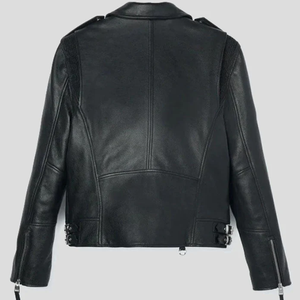 Nouvelle Veste en Cuir Unisexe Modèle 2026 Tendance Coupe-Vent Écologique Respirante Col Montant Logo Avant Style Vintage - Product Image 1