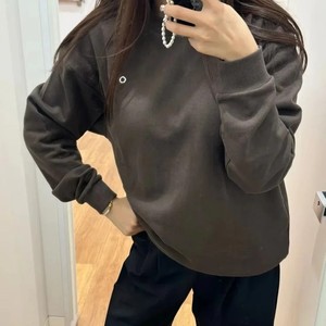 Ropa de calle elegante de alta calidad para mujer, Sudaderas con cuello redondo de diseño informal personalizado, sudaderas con capucha de punto 100% algodón al por mayor - Product Image 3