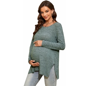 Camiseta de Maternidad sin Mangas de Algodón Suelto Personalizada, Anti-Radiación, Transpirable para Verano - Product Image 3