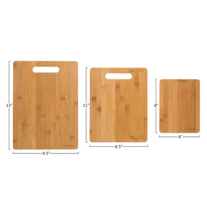 Planche à découper en bois avec poignée en bois Planches à découper en bois pour cuisine Planche à découper moyenne en bois - Product Image 2