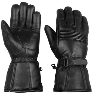 Personalizar Fabricación Hombres Premium Invierno Motocicleta Biker Oveja Guantelete Guantes Thinsulate Hecho En Pakistán