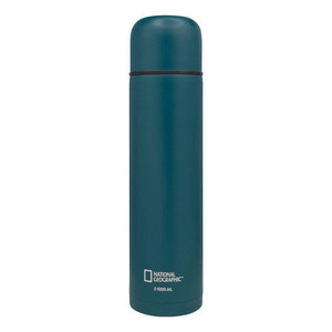 Thermos a Forma di Proiettile Nat Geo 1000 Ml in Acciaio Inossidabile Verde Petrolio Opaco - Product Image 2
