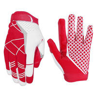 Guantes de Fútbol Americano para Receptor, Más Vendidos, Dedos Completos, Juveniles y Adultos, Diseño Personalizado con Impresión GLOBAL STAR HRS-RR-5310