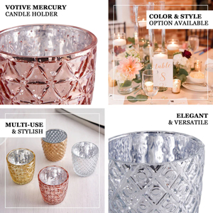 Vaisselle Bougeoirs en cristal et métal avec finition argent et or Parfait pour la décoration de maison et de mariage de qualité supérieure - Product Image 5