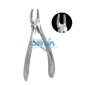 Pinces d'extraction manuelle d'instruments chirurgicaux dentaires en acier inoxydable de haute qualité conçues pour les prémolaires supérieures certifiées CE - Product Image 1