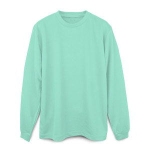 Camiseta de manga larga de algodón suave, lisa y de alta calidad, personalizable para mujer - Product Image 2