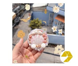 Vietnam Handcrafted Decorative Seashell <b>Mirror</b> Elegant Homes Adorned with Natural Mix Sea Shells Promotional <b>Mirrors</b> - Product Image 3