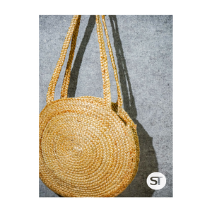 Sac en jute tressé fait main, écologique, sac fourre-tout tissé, durable, fibre naturelle, élégant, sac de shopping, sac de rangement, sac décontracté - Product Image 3