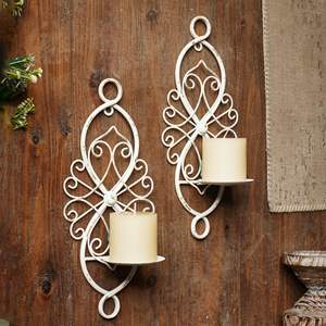 Portavelas de pared de Metal de diseño clásico para casas tradicionales, salas de banquetes, apartamentos, restaurantes, hoteles y celebraciones - Product Image 2