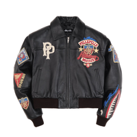 Chaqueta de Cuero Vacuno Personalizada para Hombre, Chaqueta de Motociclista con Cuello Alto para Hombre