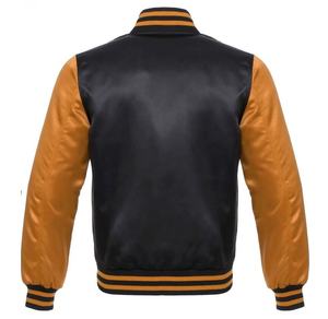 Chaqueta de béisbol OEM personalizada de moda de invierno chaqueta universitaria de satén para hombres y mujeres chaqueta de béisbol universitaria para hombres envío DDP - Product Image 2