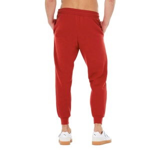 กางเกงวอร์ม Bella Canvas สีแดง รุ่น UNISEX SPONGE FLEECE ทรงสลิมฟิต กางเกงวอร์มเปล่า สามารถสั่งทำได้ กางเกงลำลองสำหรับผู้ชาย - Product Image 3