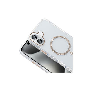 เคสซิลิโคนสีเงินสุดหรูสำหรับ iPhone 16 PRO MAX เคสสำหรับ MagSafe compatibility ลายหินเคสมือถือแบบอิเล็กโทรเพลทเคสสำหรับ PLUS - Product Image 5