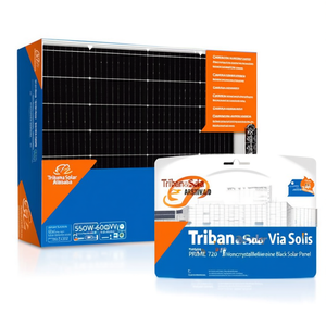 แผงโซลาร์เซลล์โมโนคริสตัลไลน์สีดำ Trina Solar Via Solis PRIME 72.P 310 ขนาด 550W-600W ได้รับการรับรองมาตรฐาน TUV - Product Image 2