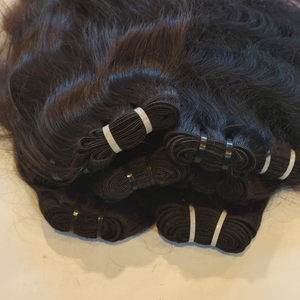 Cheveux indiens Remy, cuticules alignées, bruts, naturels, bouclés, double trame, permanente, toutes les couleurs, non traités, cheveux de temple - Product Image 6