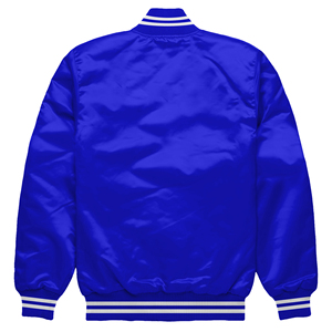 Veste de baseball Letterman en satin bleu marine de qualité supérieure bombardier universitaire universitaire de haute qualité personnalisable - Product Image 2