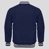 Veste de baseball universitaire pour homme Vestes universitaires brodées en patchwork de support pour homme en mélange de polyester et de coton