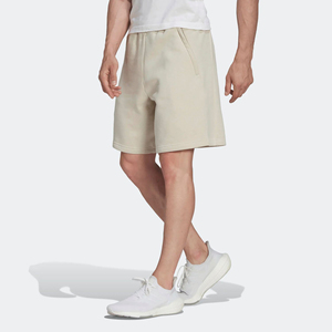 70% algodón 30% poliéster reciclado patrón de aluminio sólido pantalones cortos deportivos cintura elástica cordón ajuste Regular 100% Eco-DDP envío - Product Image 3