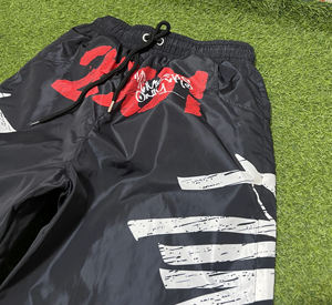 กางเกงจ็อกเกอร์สตรีทแวร์ กางเกงวินด์เบรกเกอร์ กางเกงกีฬา โพลีเอสเตอร์ ปักโลโก้ตามสั่ง กางเกงทรงตรง คุณภาพสูง กางเกงไนลอนขากว้าง ผู้ชาย - Product Image 4