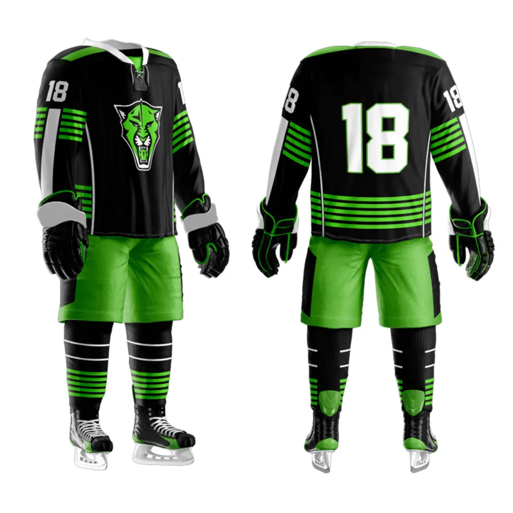 Fully Customized Ice Hockey Uniform Team Wear Sports Ice Hockey Uniform Plain Practice Ice Hockey Uniform