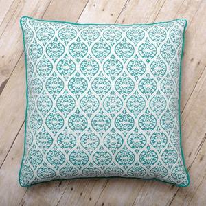 18 "x 18" Festival Impreso 100% Algodón Throw Pillow Fundas de cojín Tejido Technics 100% Fibra de poliéster Relleno Cierre de cremallera - Product Image 1