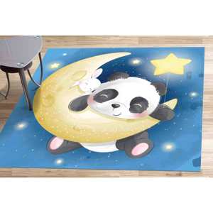 Alfombra de Panda Adorable, Alfombras con Diseño de Luna, Alfombras de Panda, Alfombras Infantiles, Alfombra de Regalo, Alfombra Suave No Tejida - Product Image 1