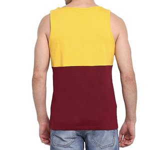 Camisetas de Tirantes Personalizadas para Hombre, Transpirables, de Punto, 100% Algodón, con Estampado Informal a Rayas para Gimnasio, Técnica de Lavado, Camisetas Interiores Personalizadas con Estampado Offset - Product Image 3
