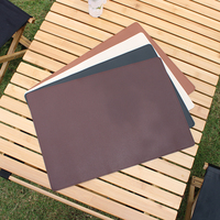 Tapis de table de camping en cuir PU de haute qualité, imperméable, housse de table d'extérieur, tapis de bureau multifonctionnel pour le bureau et la maison
