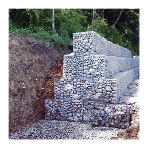 Panier <span class=keywords><strong>gabion</strong></span> hexagonal en fil de fer galvanisé à chaud 3,05 mm, mailles 80x100 mm, 2x1x1 m, <span class=keywords><strong>pour</strong></span> contrôle des inondations et mur de soutènement en <span class=keywords><strong>pierre</strong></span> - Product Image 1