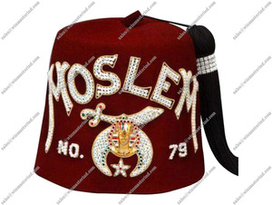 Chapeau Fez Shriner personnalisé, chapeau Fez maçonnique Shriner - Product Image 3