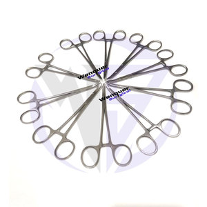 Halsted Curved Mosquito Forceps 5 "Fórceps hemostáticos quirúrgicos Acero inoxidable Reutilizable Herramienta de disección de acero inoxidable - Product Image 2