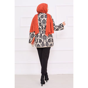 Chaqueta de Cuero Acolchada Estilo Bohemio Personalizable para Mujer, Reversible, con Detalles de Bolsillos - Talla 2 XXL para Otoño y Primavera - Product Image 6