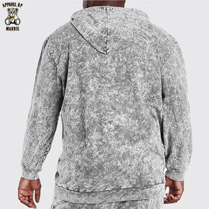 Premium Cotton <b>French</b> Terry Oversized Men <b>Vintage</b> Wash Tracksuits Soft Feel Relaxed Fit Custom Apparel Wholesale Factory Supply - Product Image 4