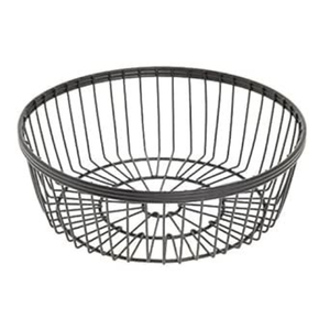 <b>Black</b> Metal Wire <b>Storage</b> <b>Baskets</b> <b>With</b> Copper Handles Rectangular Home Kitchen Organization Bins Eco-Friendly Handmade Iron Trays - Product Image 6