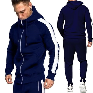 Chándal sólido con capucha de invierno para hombre, ropa deportiva personalizada para entrenamiento y jogging, venta al por mayor, Nailon/algodón ecológico - Product Image 3