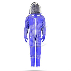 Chaqueta de Protección para Apicultura con Doble Cremallera y Velo Plegable, Ropa Protectora Transpirable Contra Abejas para Apicultores - Product Image 1