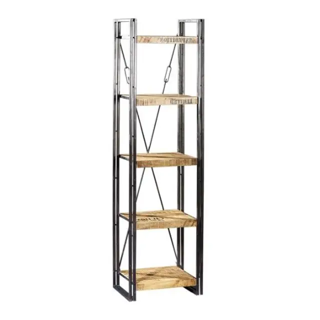 Ladder Shelf 5-Tier Bookshelf Storage Rack Shelves Plant Flower Stand, Multipurpose Organizer Rack