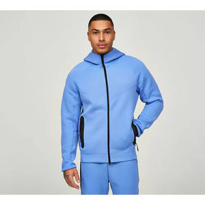 Qualité supérieure Hommes Survêtements Streetwear 100% Coton Survêtement Logo Personnalisé Courir En Plein Air Jogging Ensemble Léger - Product Image 3