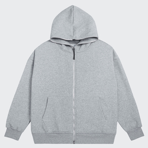 2024 Custom Men's Heavyweight Half <b>Zip</b> Hoodie Sweatshirt High Quality Oversized Streetwear Chenille Embroidery Logo Embroidered - Product Image 4