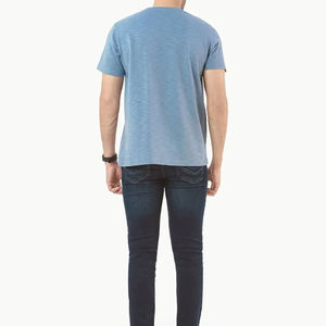 Camiseta lisa de algodón 100% para hombre, camisetas de manga corta al por mayor de alta calidad, camiseta Unisex con cuello redondo para hombre, 100% algodón - Product Image 4