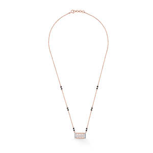 Collar Mangalsutra Tanmaniya con Diamantes de Promesa Eterna - Product Image 3