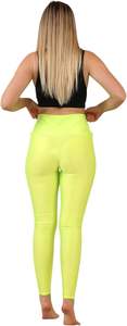 High Waist Athletic Pants Compression Fit Inner Pockets <b>Tummy</b> <b>Control</b> Women's Shiny <b>Leggings</b> Disco Pants Yoga Sports <b>Legging</b> - Product Image 4