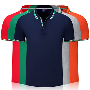 Polos unis à manches courtes pour hommes et femmes haute qualité 100% coton multicolore impression personnalisée logo décontracté uni - Product Image 2