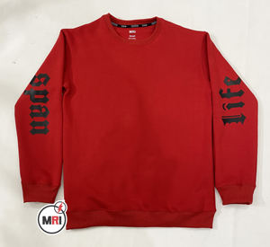 Sudadera de algodón de alta calidad para hombre con manga larga, camisa informal estampada personalizada al por mayor para invierno con estampado de silicona - Product Image 1