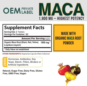 Extracto de Maca de alta calidad, Panax Ginseng Coffee Ultimate Plus, suplemento de raíz, tabletas de Maca estética negra <span class=keywords><strong>para</strong></span> glúteos grandes <span class=keywords><strong>para</strong></span> adultos - Product Image 3